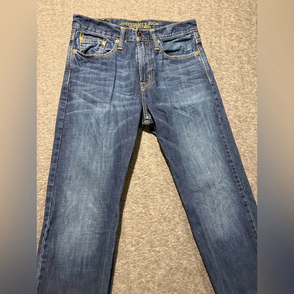 American Eagle jeans men’s 30x34 blue Relaxed Straight cotton comfort